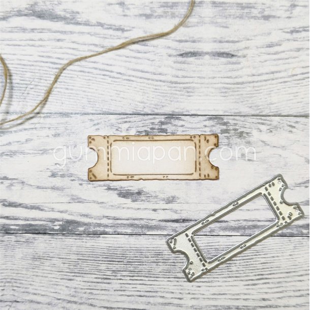 Die Sliten Biljett med Ruta gummiapan 