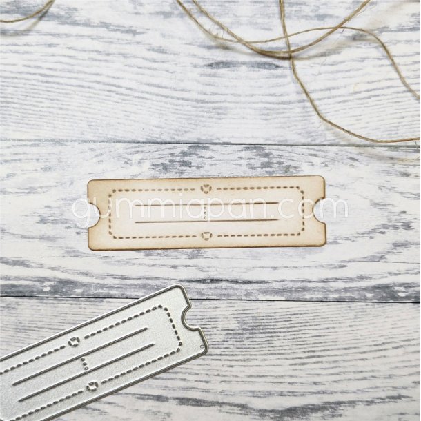 Die Biljett med dubbla Hj�rtan gummiapan 