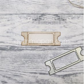 Die Biljett med Ruta gummiapan 