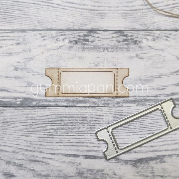 Die Biljett med Ruta gummiapan 