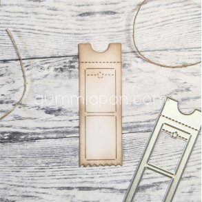 Die Biljett med dubbla Rutor gummiapan 