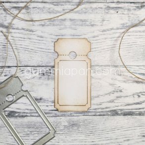 Die Ticket med H�l gummiapan 