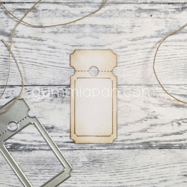 Die Ticket med H�l gummiapan 