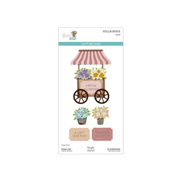 Flower Cart Etched Dies (S6-253) Spellbinders