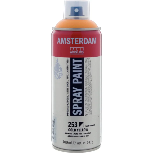 AMSTERDAM Spray paint 400 ml Gold Yellow 253