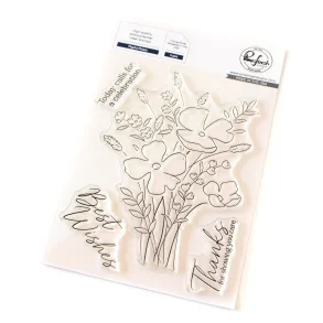 Playful Petals stamp PinkFresh Studio