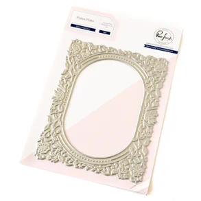 Dainty Floral Frame press plate PinkFresh Studio