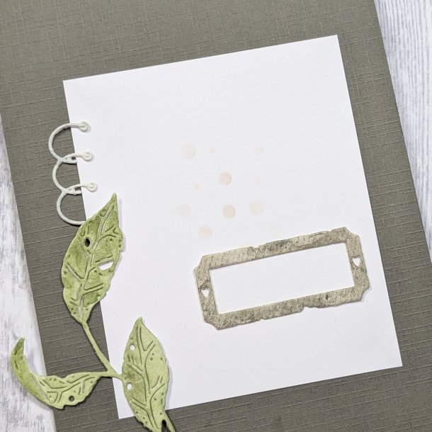 Die Old Label Frame With Hearts gummiapan FORUDBESTILLING