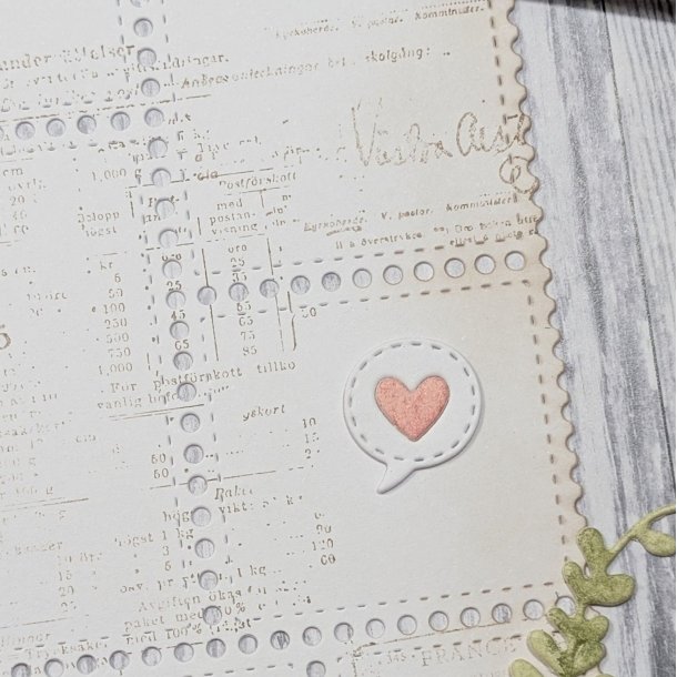 Die Liten Hj�rtlig Pratbubbla gummiapan