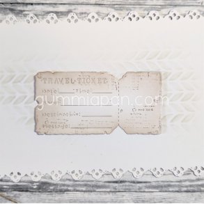 Die Resebiljett gummiapan 