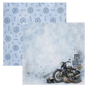Designpapir Fuld fart 30,5 x 30,5 cm. - Luna Hobby