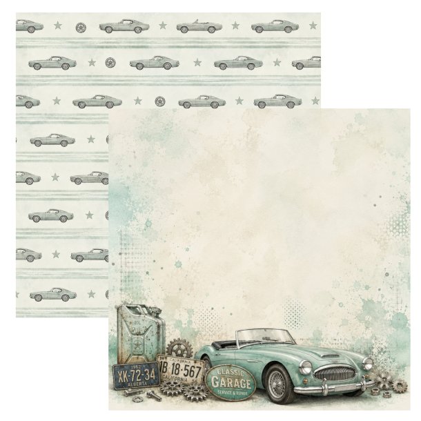 Designpapir Klassikere 30,5 x 30,5 cm - Luna Hobby