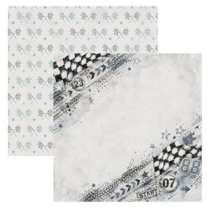 Designpapir Racerbanen 30,5 x 30,5 cm. - Luna Hobby