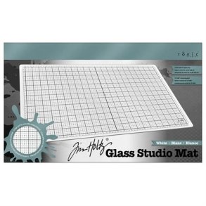 Tim Holtz Glass media mat White hjre 1912E