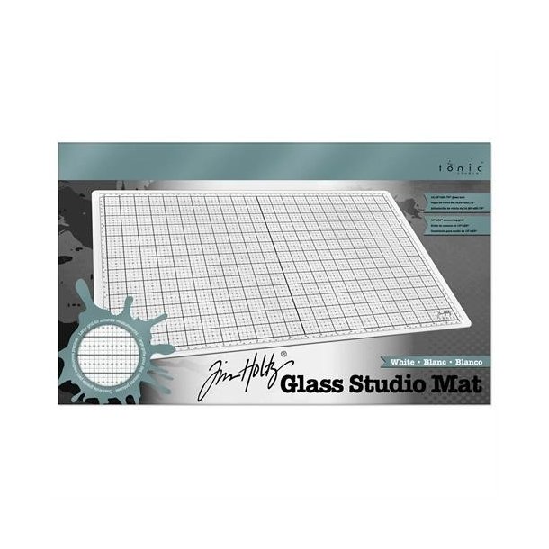 Tim Holtz Glass media mat White hjre 1912E