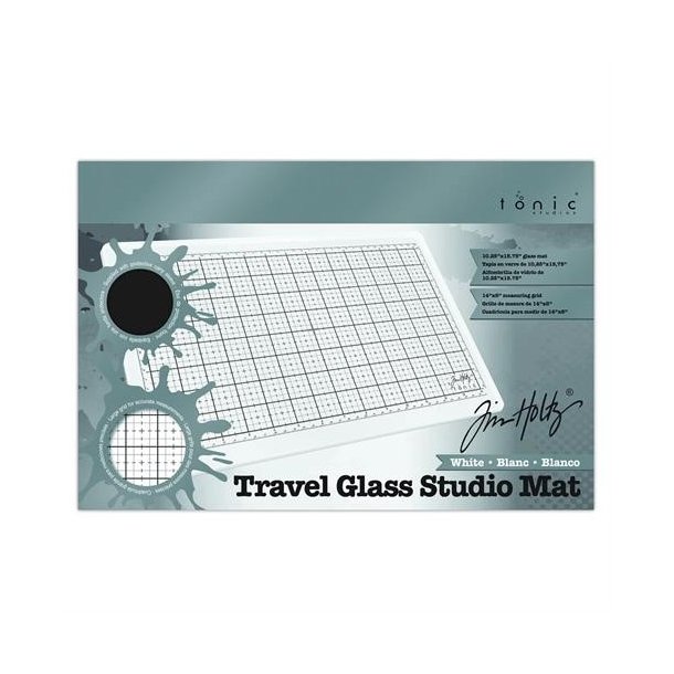 Tim Holtz Travel Glass media mat White med Sleeve 2634E