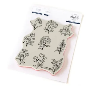 Beautiful Botanicals cling stamp PinkFresh Studio