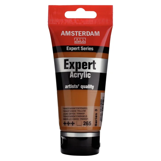 AMSTERDAM Expert Series acrylic tube 75 ml Transparent Oxide Yellow 265