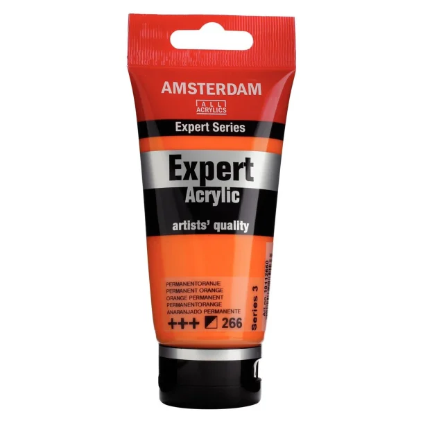 AMSTERDAM Expert Series acrylic tube 75 ml Permanent Orange 266