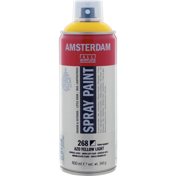 AMSTERDAM Spray paint 400 ml Azo Yellow Light 268