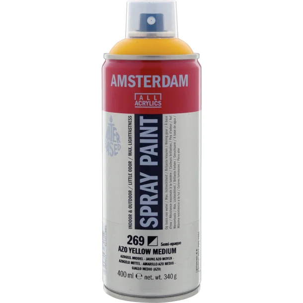 AMSTERDAM Spray paint 400 ml Azo Yellow Medium 269