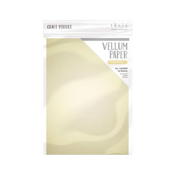 Vellum Pearled Gold A4 10ark 9999E Diverse Lunahobby