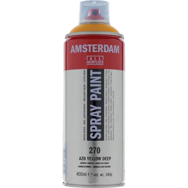 AMSTERDAM Spray paint 400 ml Azo Yellow Deep 270