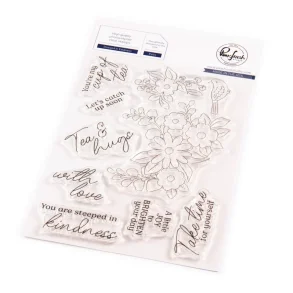 Stempel Steeped in Kindness - Pinkfresh Studio