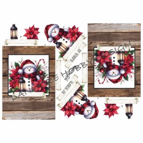 3D ark Snemand med nissehue M11