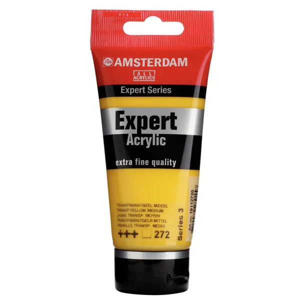 AMSTERDAM Expert Series acrylic tube 75 ml Transparent Yellow Medium 272