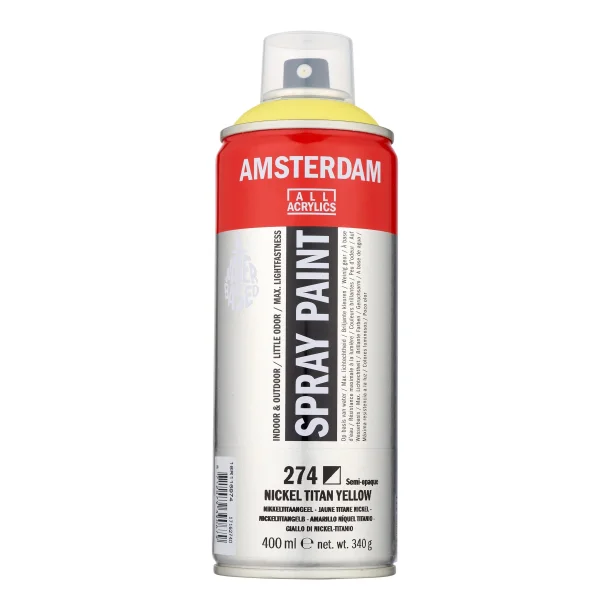 AMSTERDAM Spray paint 400 ml Nickel Titanium Yellow 274