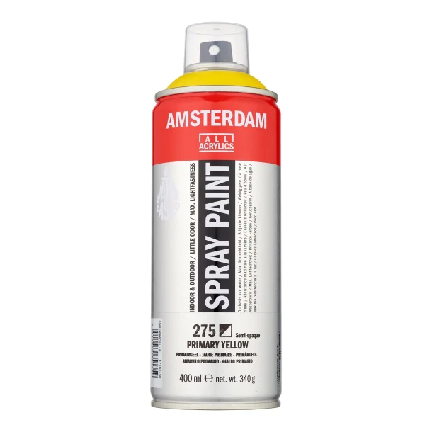 AMSTERDAM Spray paint 400 ml Primary Yellow 275