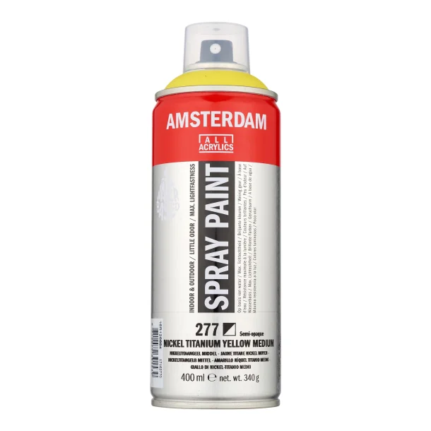 AMSTERDAM Spray paint 400 ml Nickel Titanium Yellow Medium 277