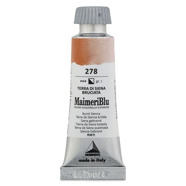 Burnt Sienna 278 Maimeri Blu Watercolour 12 ml Tube