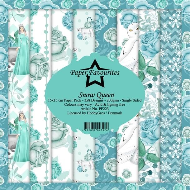 LS BESKRIVELSE Paper Favourites Paper Pack Snow Queen PF223 15x15cm BESTILLINGSVARE