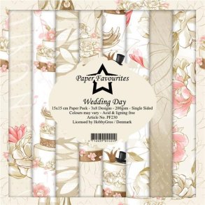 LS BESKRIVELSE Paper Favourites Paper Pack Wedding Day PF230 15x15cm BESTILLINGSVARE