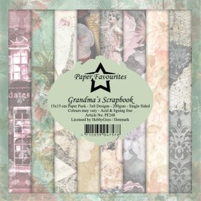  Papirblok PF248 Grandm'a Scrapbook 15x15cm 