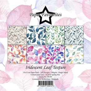 LS BESKRIVELSE Papirblok PF293 Iridescent 15x15cm Paper Favourites BESTILLINGSVARE