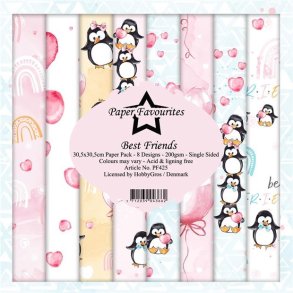 LS BESKRIVELSE Papirblok PF425 Best Friends 30,5x30,5cm Paper Favourites BESTILLINGSVARE
