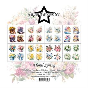 LS BESKRIVELSE Paper Favourites Paper Pack Floral Spring PF484 30,5x30,5cm BESTILLINGSVARE