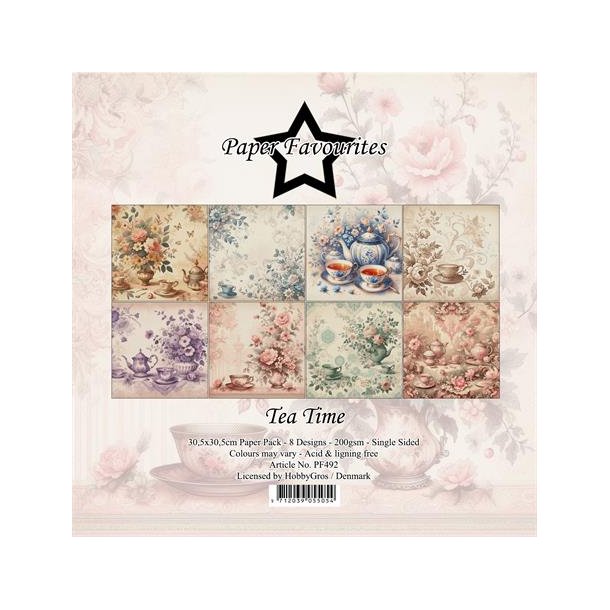 Papirblok PF492 Tea Time 30,5x30,5cm Paper Favourites