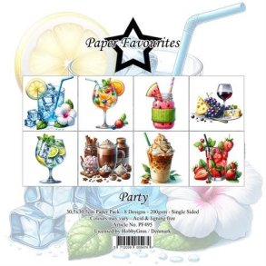 LS BESKRIVELSE Papirblok PF495 Party 30,5x30,5cm Paper Favourites BESTILLINGSVARE