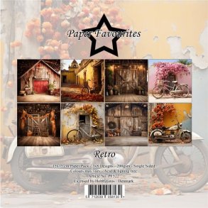 Papirblok PF522 Retro 15x15cm Paper Favourites