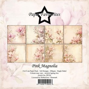 Papirblok PF530 Pink Magnolia 15x15cm Paper Favourites