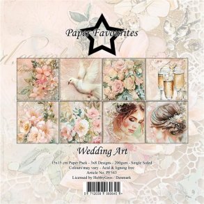 Papirblok PF543 Wedding Art 15x15cm Paper Favourites 