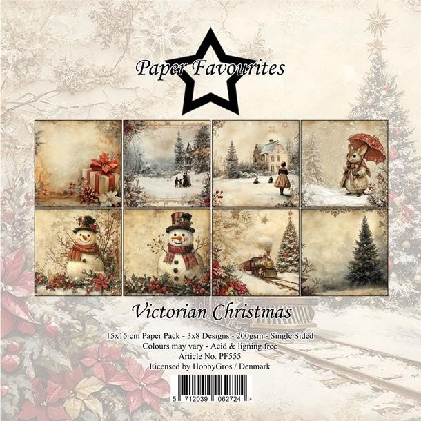Paper Favourites Paper Pack Victorian Christmas 15x15cm PF555