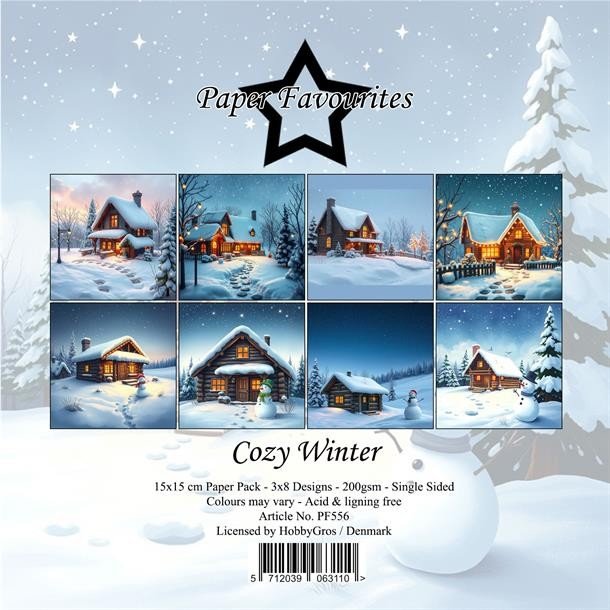 Paper Favourites Paper Pack "Cozy Winter" PF556 15x15cm