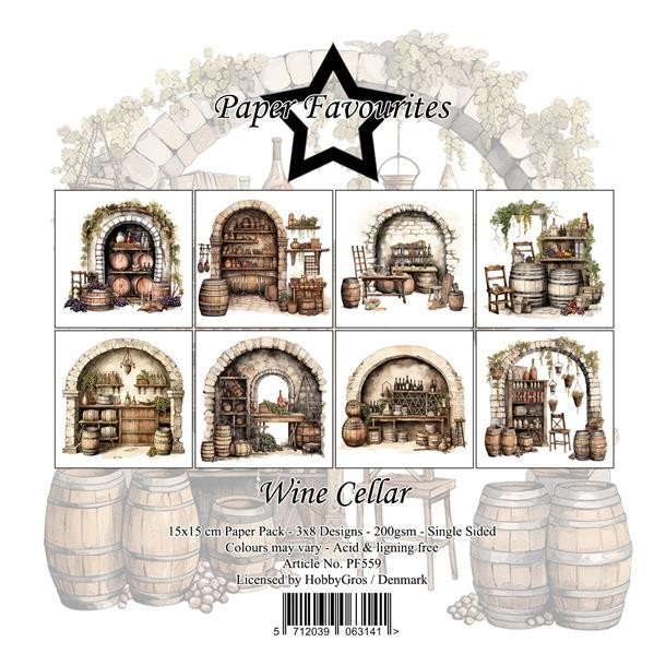 Paper Favourites Paper Pack "Wine Cellar" PF559 15x15cm