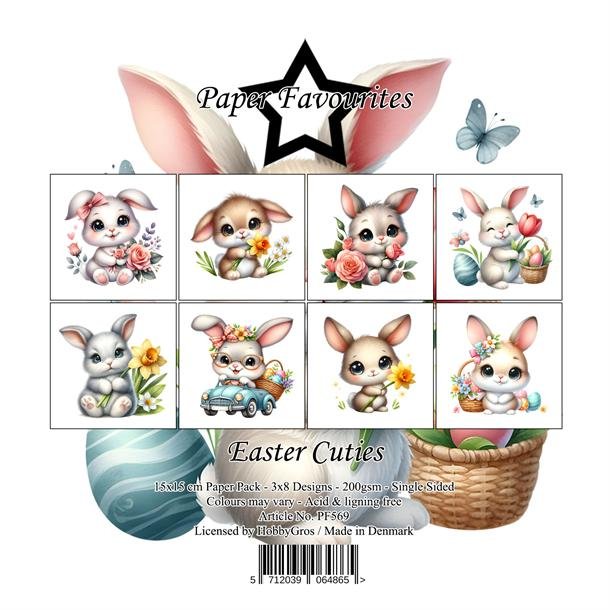 Papirblok PF569 Easter Cuties 15x15cm Paper Favourites
