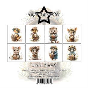 Papirblok PF570 Easter Friends 15x15cm Paper Favourites